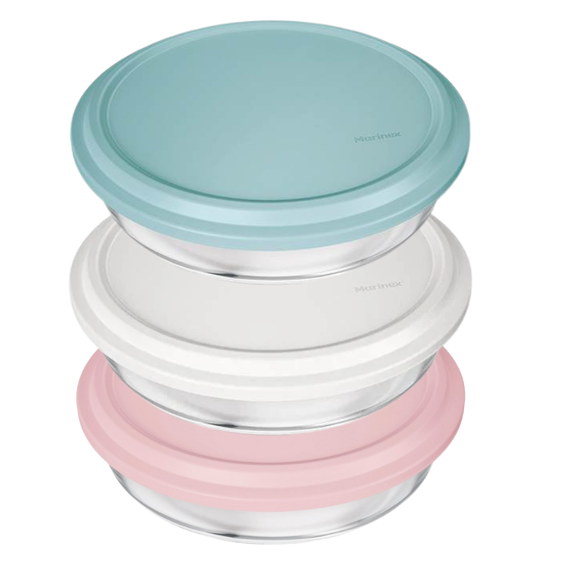 049932649581 Nadir Ronde Ovenschaal Met Deksel 6495 - 2.4 Liter - Diverse Kleuren - Afbeelding 1