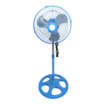 omestar staande ventilator 12 inch blauw