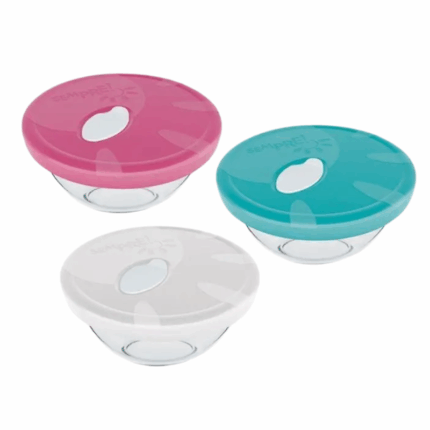 Nadir Glazen Bewaarkom met Deksel 6719 - 2 Liter - Diverse Kleuren