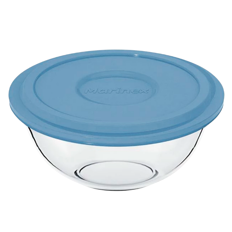 7894993991000 Nadir Glazen Kom 0308 – 3 Liter met deksel, duurzaam glazen bewaarbakje voor leftovers, snacks en meal prep