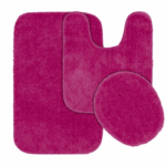 Modern Home Badmatset 3-Delig – Fuchsia