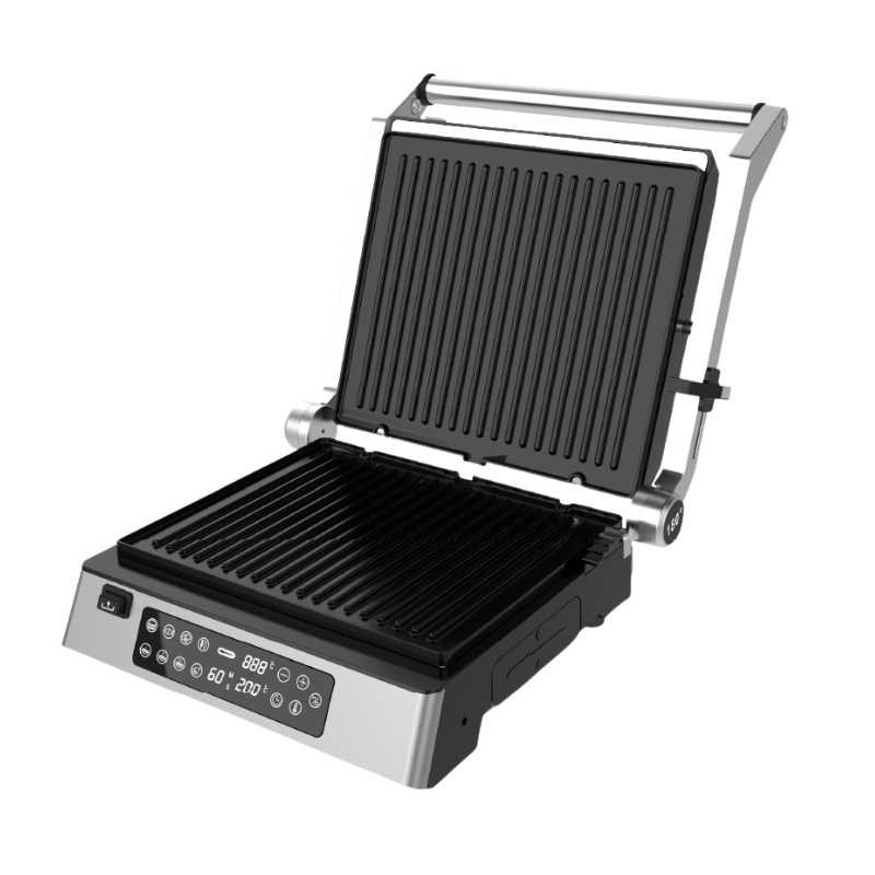 AWHPC628501 (1) Aiwa Panini Maker AWHPC628501 met antiaanbak grillplaten