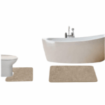 Soho Badmatset 2-delig Beige met antislip onderzijde