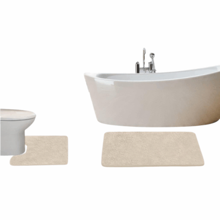 Soho Badmatset 2-delig Ivory met antislip onderzijde