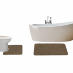 Soho Badmatset 2-delig Taupe met antislip onderzijde