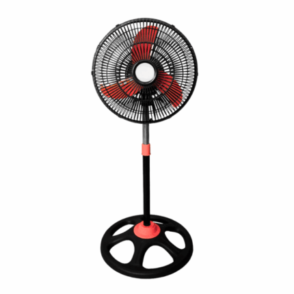 omestar staande ventilator 10 inch rood