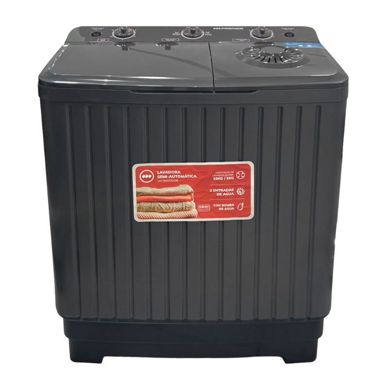 LAV9004T2C10B grijze Premier Semi-automatische Wasmachine 10 kg LAV-9004T2C10B