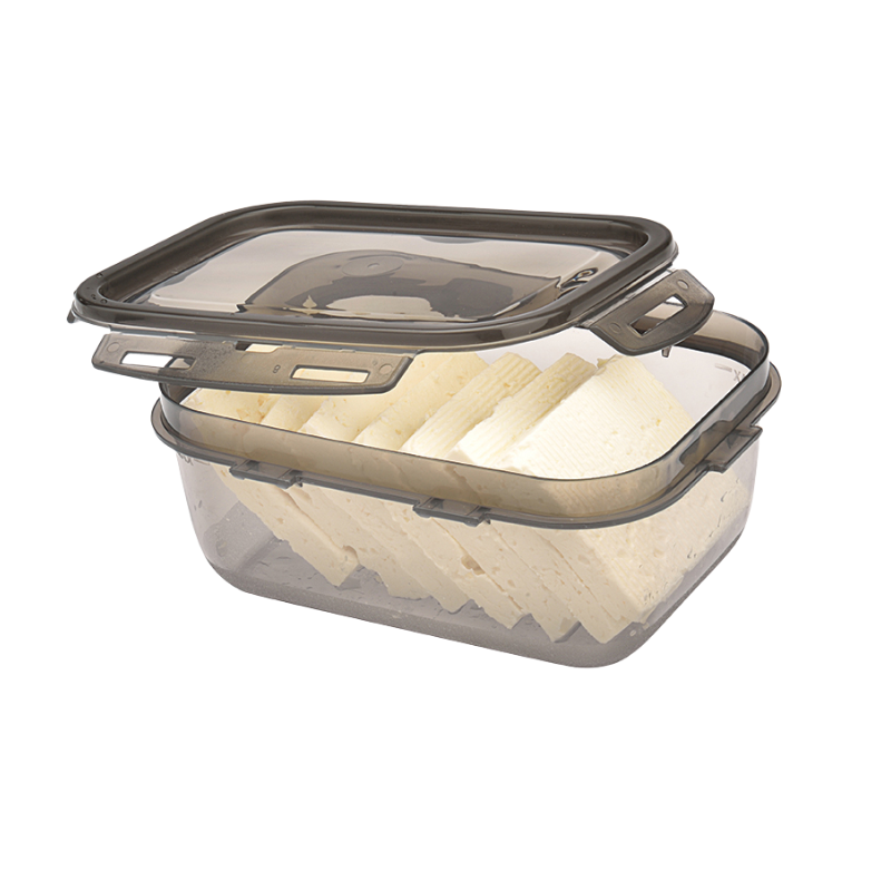 M1384 (1) Ucsan rechthoekige Lock & Fit Opslagbakje 1000 ml met luchtdicht klikdeksel