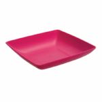 Ucsan vierkante plastic bord 17.5×3.5 cm – licht en duurzaam servies