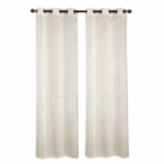 Isabella Vitrage Gordijn met Ringen 53"×90" Per Stuk - Diverse Kleuren - Afbeelding 3