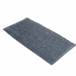 Soho badmat 45×75 cm in grijs – zachte, geweven badmat met antisliplaag en sneldrogend materiaal voor een moderne badkamer.