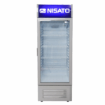 Nisato display koelkast 18 Cu.Ft. met glazen deur, verlichting en verstelbare roosters.