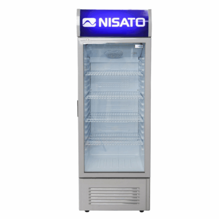 Nisato display koelkast 18 Cu.Ft. met glazen deur, verlichting en verstelbare roosters.