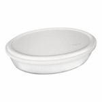 Marinex Ovenschaal 6662 – 3,8 Liter glazen schaal met plastic deksel, geschikt voor oven, koelkast en vriezer