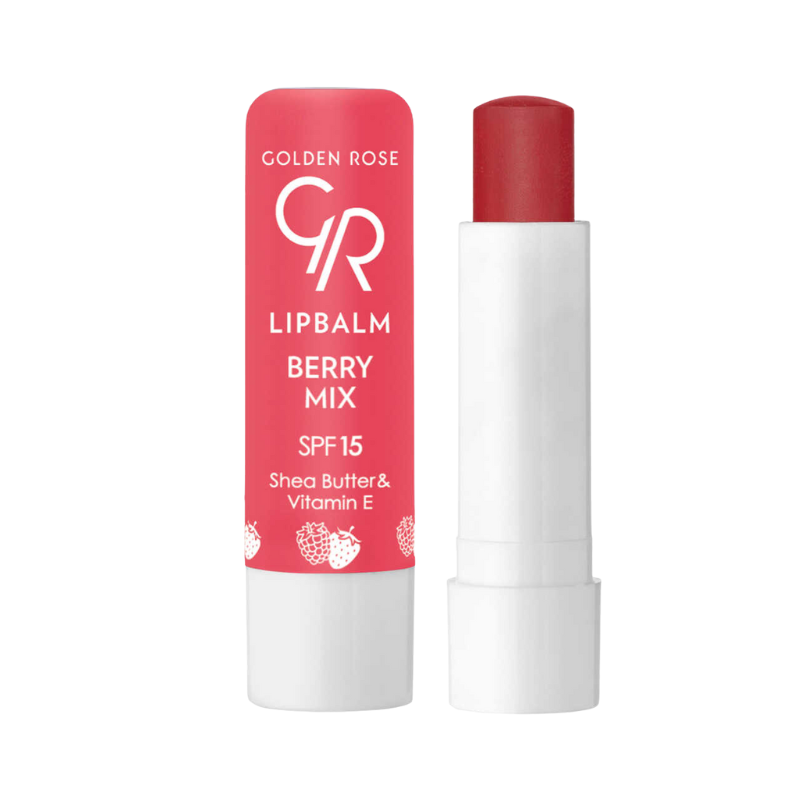 8691190515461 Golden Rose Lip Balm Berry Mix SPF15 - 09 - Afbeelding 1