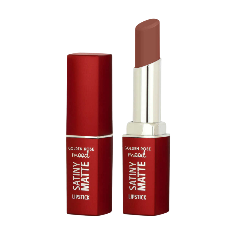 8691190569600 Golden Rose Mood Satiny Matte Lipstick – matte lipstick met hydraterende formule