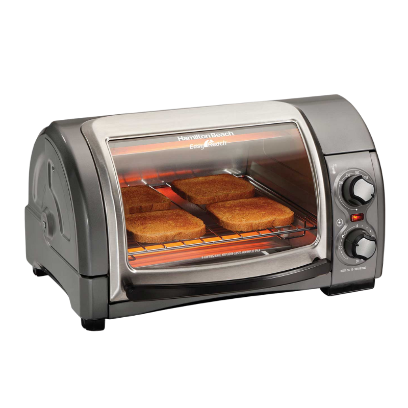 Hamilton Beach Easy Reach Broodrooster Oven met roll-top deur,