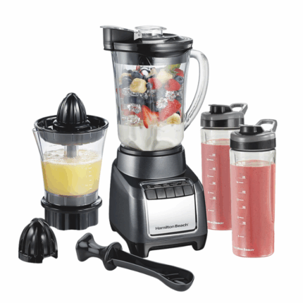 Hamilton Beach 3-in-1 Blend & Juice System met glazen kan, citrusjuicer en persoonlijke jars
