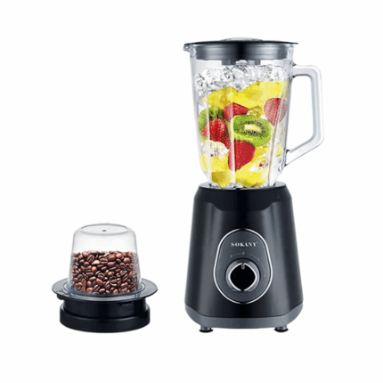 Sokany Blender met Grinder 1.5 liter – 2-in-1 keukenapparaat voor smoothies en kruiden malen