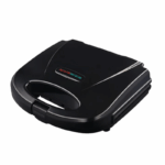 Sokany Sandwich Maker met Gezichtjes – 750W, open apparaat met twee non-stick platen en toast met lachende gezichtjes