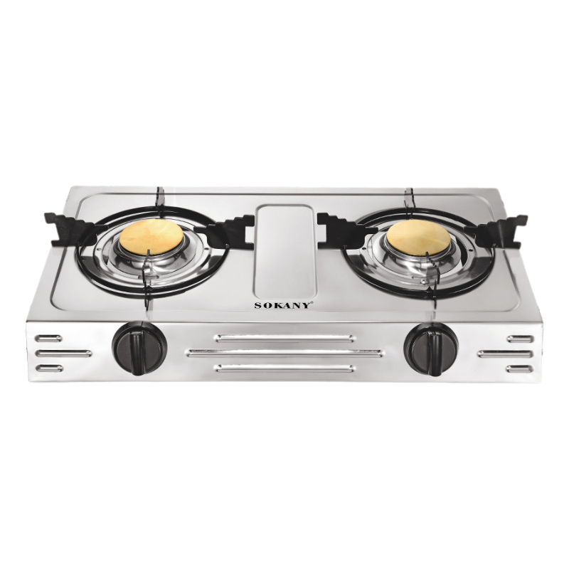 L0722114 Sokany Vrijstaande Gaskookplaat met 2 Branders - SK-07022 - Afbeelding 1