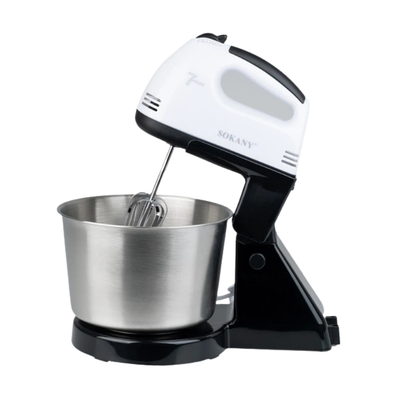 L0722166 Sokany Staande Mixer 2 Liter 250W – keukenmixer met kloppers en deeghaken