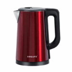 Sokany Rode Elektrische Waterkoker SK-SH-1088 – 2.5 Liter