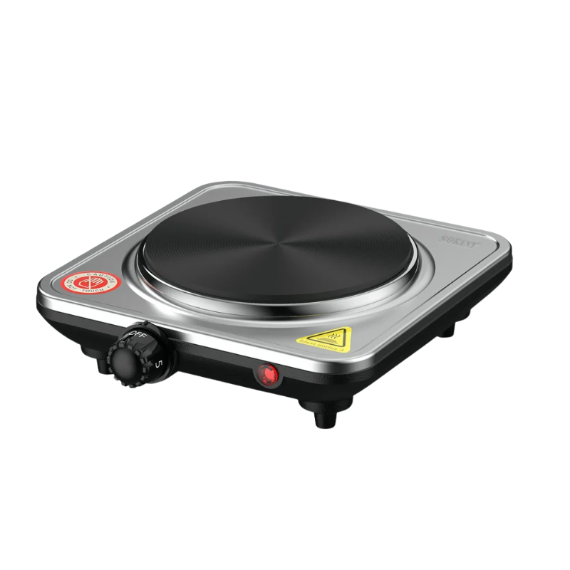 L0722205 Sokany Enkel Elektrische Kookplaat 1000W – compacte elektrische kookplaat