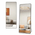 Staande spiegel met zwarte rand 179×79 cm moderne passpiegel