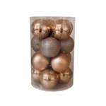 rose gold christmas balls