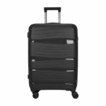 Zwarte harde reiskoffer 28 inch met uittrekbaar handvat en vier wielen