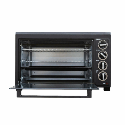 Milexus elektrische oven 45 liter met glazen deur en draaiknoppen