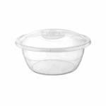 Sev transparante teil 7 liter met deksel - kunststof 33×16 cm