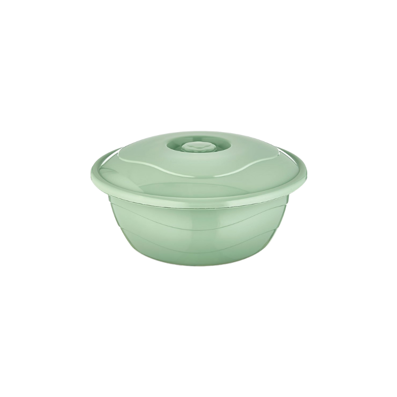 SP034 Sev plastic teil 4.5 liter met deksel - diverse kleuren - kunststof 28×13.5 cm