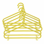 Sev plastic kinderkledinghangers 6 stuks - diverse kleuren - kunststof kinder hangers