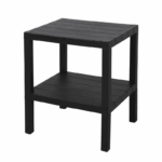 Sev Plastiek Bijzettafel zwart – Kunststof bijzettafel 33×38×45 cm