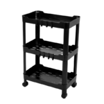 Sev Opbergrek op Wieltjes Zwart – 3 Laags - Afbeelding 2