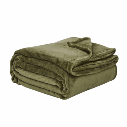 Summit Fleece Deken 220×250 cm van 100% polyester in diverse kleuren, zacht, warm en lichtgewicht, ideaal voor bank of slaapkamer- sage