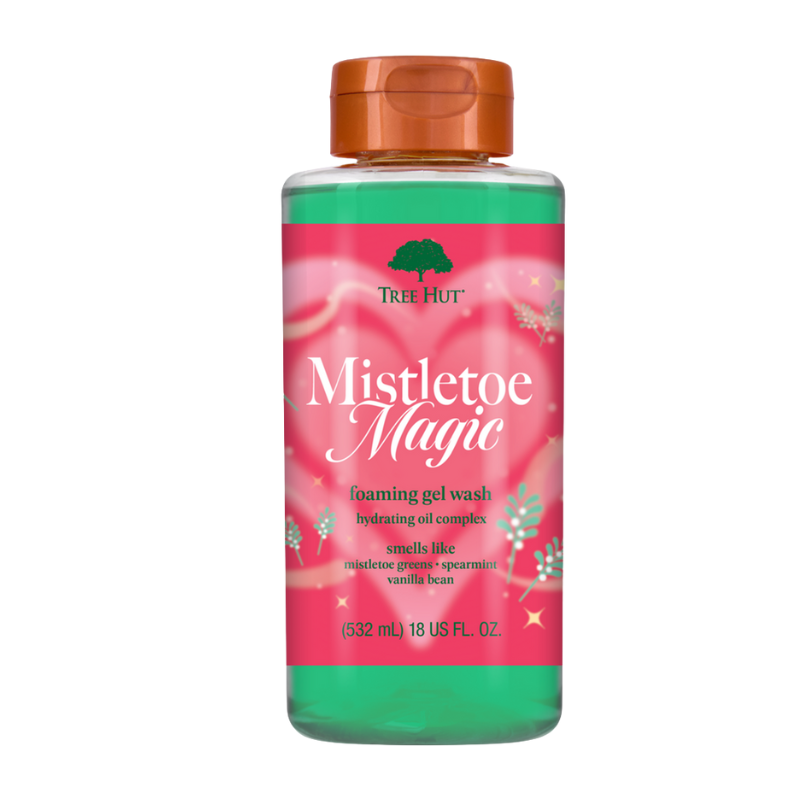 075371250927 Tree Hut Foaming Gel Wash Mistletoe Magic 532 ml fles