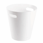 Kennedy ronde prullenbak van kunststof met handgreep – 12 liter – diverse kleuren