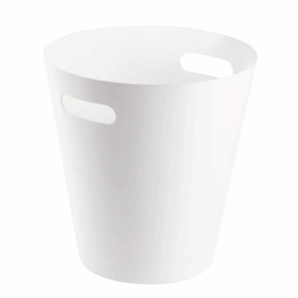 Kennedy ronde prullenbak van kunststof met handgreep – 12 liter – diverse kleuren