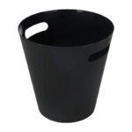 Kennedy ronde prullenbak van kunststof met handgreep – 12 liter – diverse kleuren