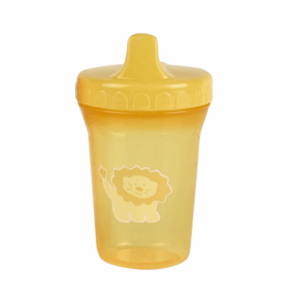 Baby drinkbeker met tuit in blauwe kleur met kinderprint, geschikt voor baby’s en peuters