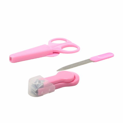 Baby nagelverzorgingsset met schaar, nagelknipper en nagelvijl in kindvriendelijk ontwerp