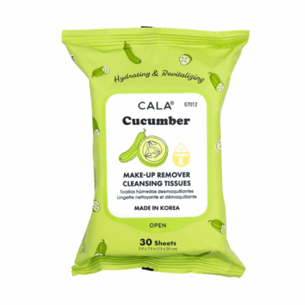 Cala Make-up Remover Cleansing Tissues Cucumber 30 stuks 15×20 cm
