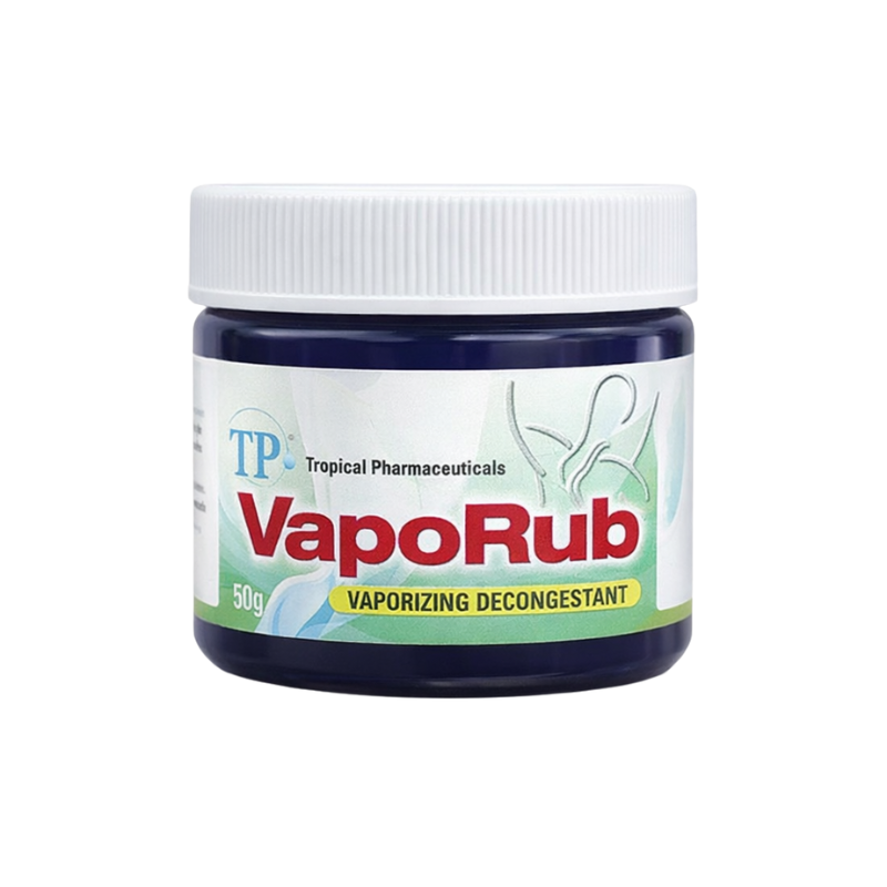 623047020857 TP VapoRub vaporiserende balsem 50 gram potje verkoudheid en ademhaling verlichting