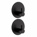 Life Art Zelfklevende Wandhaken 2 Stuks Zwart – 5.2×2.8 cm