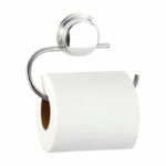 Stainless Steel Toiletrolhouder met zuignap - 15×3.5×12 cm