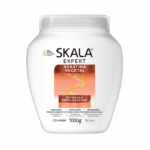 Skala Expert Keratina Vegetal helpt droog en beschadigd haar herstellen, versterkt de haarvezels en vermindert pluis. Vegan formule van 1000 g.
