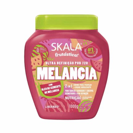 Skala Frutástica Melancia haarconditioner 1000g pot met watermeloenzaadolie voor krullend, kroes en droog haar